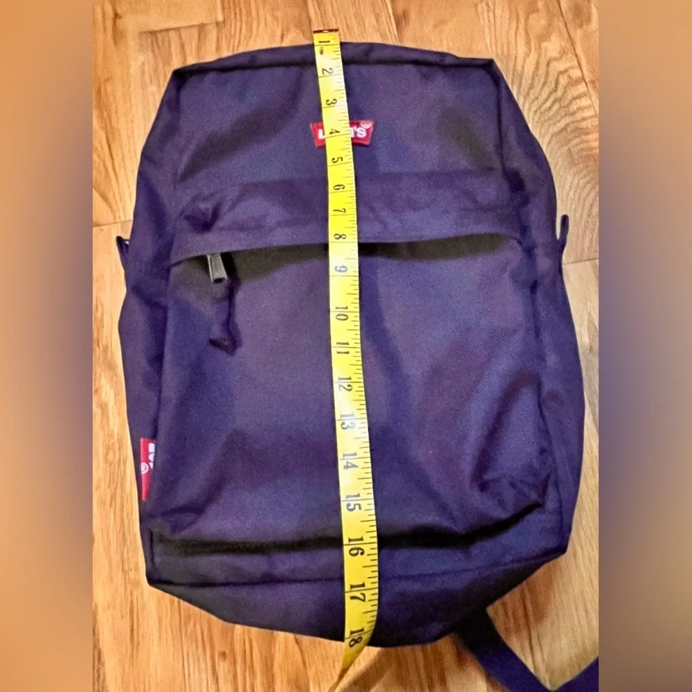 Levi's Navy Blue Backpack Unisex Travel School Bag Durable Adjustable Straps